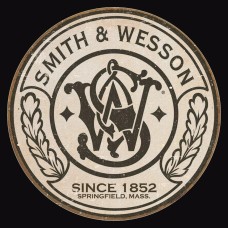 Smith & Wesson Round Tin Sign